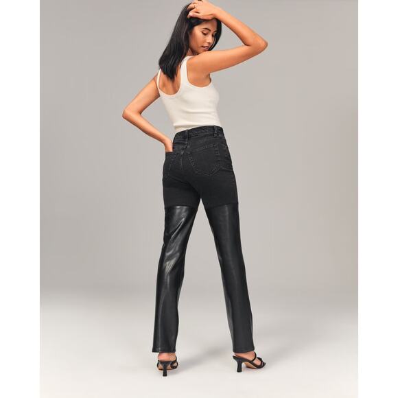 Abercrombie Women's 0 25 x 26 Jeans Ultra High Rise 90’s Straight Curve Love - Picture 14 of 14